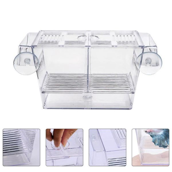 

aquariums 1pc fish tank accessory fry incubation box transparent container