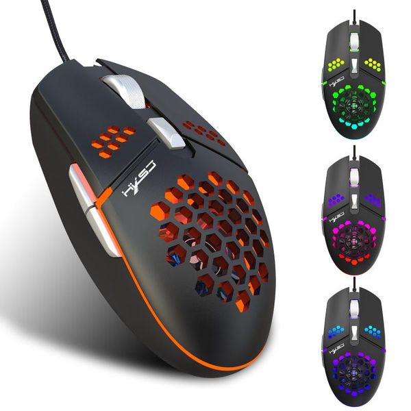

mice hxsj j400 wired gaming mouse 6 buttons ergonomic with cooling fan 6-level adjustable dpi for dseklapblack
