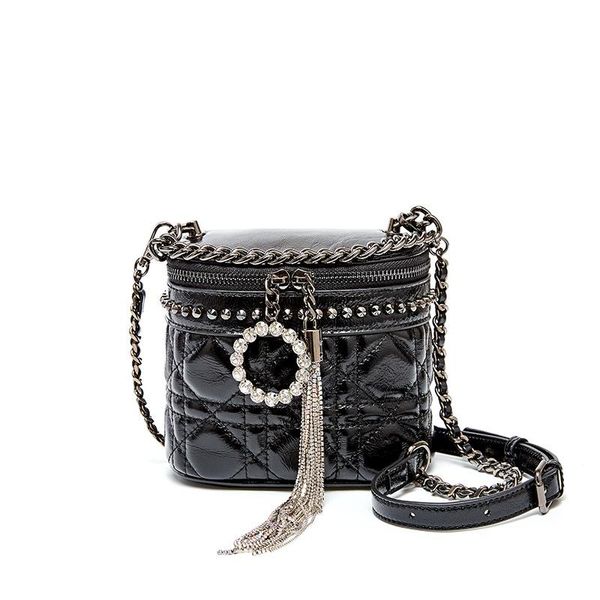 

evening bags round handbags luxury tassel for fashion bucket women exquisite crossbody shoulder bag ladies genuine designer leather