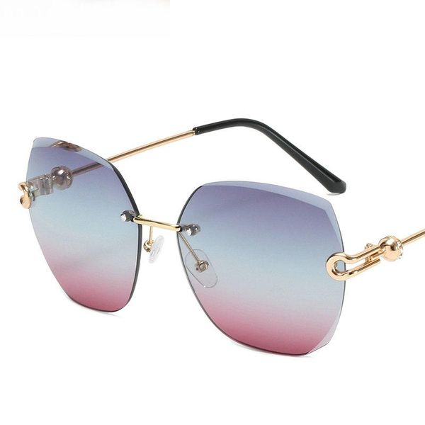 

sunglasses 2021 oversize clear pink for women gradient square bee sun glasses superstar designer shades uv400, White;black