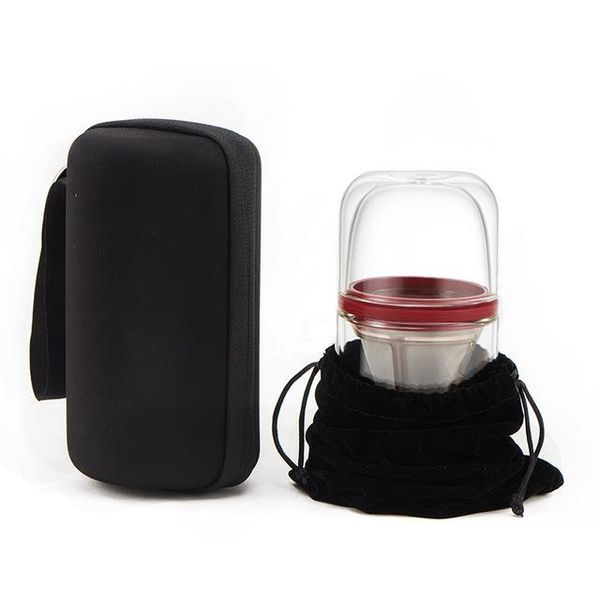 

coffee filters 200ml portable double layer pyrex glass brew cup