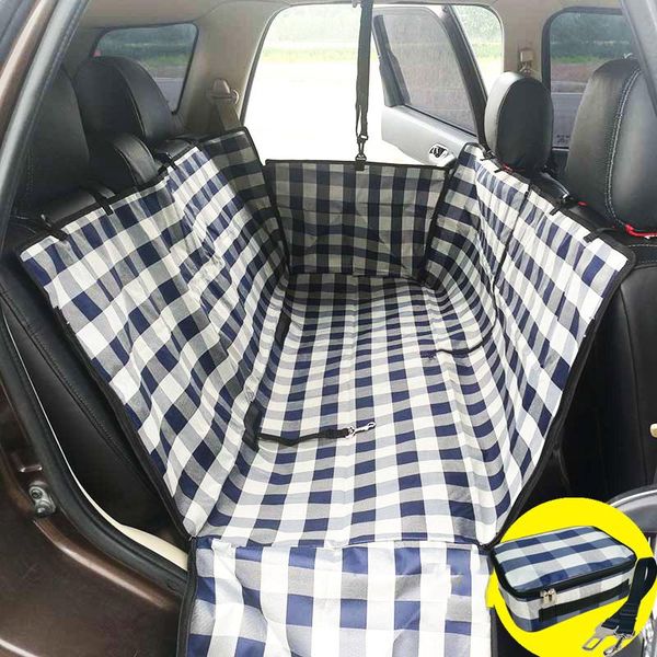 

dog car seat covers plaid novelty waterproof back cover travel mat hammock cushion windproof protector pet carrier rear