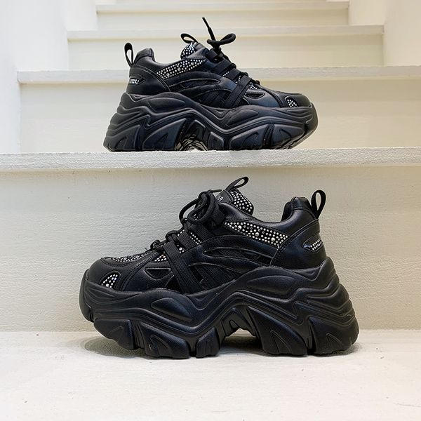 

2021 sneakers women shoes designer platform shoes fashion sequins height ladies trainer basket femme sport chunky sneakers woman