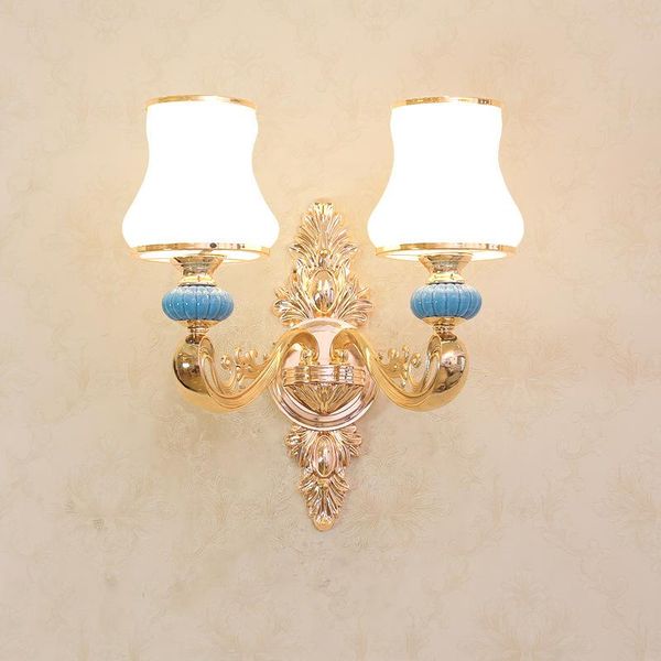 

wall lamp fashion crystal sconce light candle stair bedroom bedside mirror