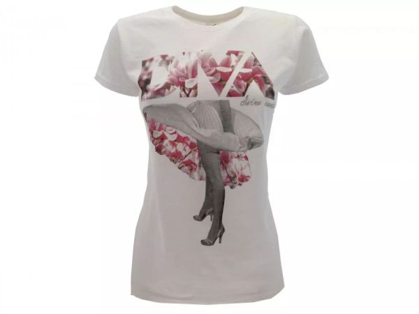 

t shirt solo parole donna diva originale, White;black