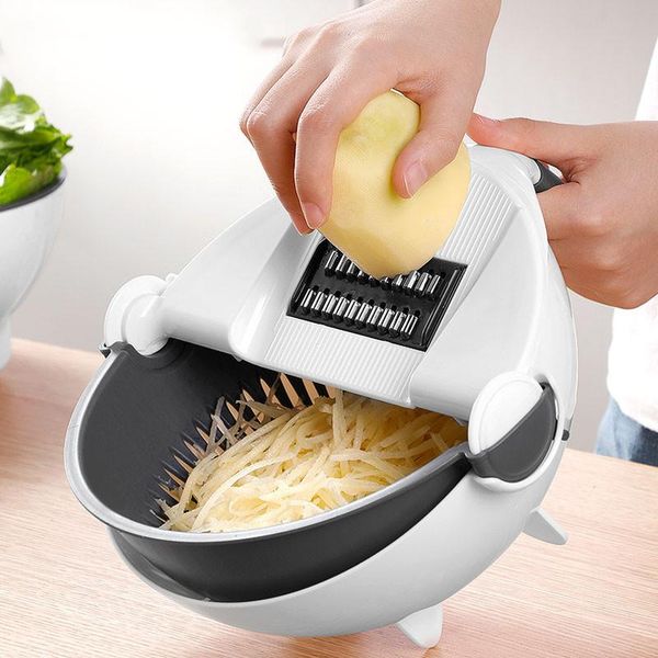 

blender 2 in 1 vegetable cutter slicer chopper fruit strainer basket multi-function spiralizer grater peeler mandoline shredder