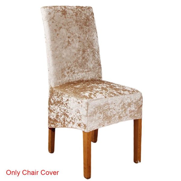 

stretchable elastic home decor solid slipcover dinning room wedding chair cover el modern artificial crushed velvet party covers