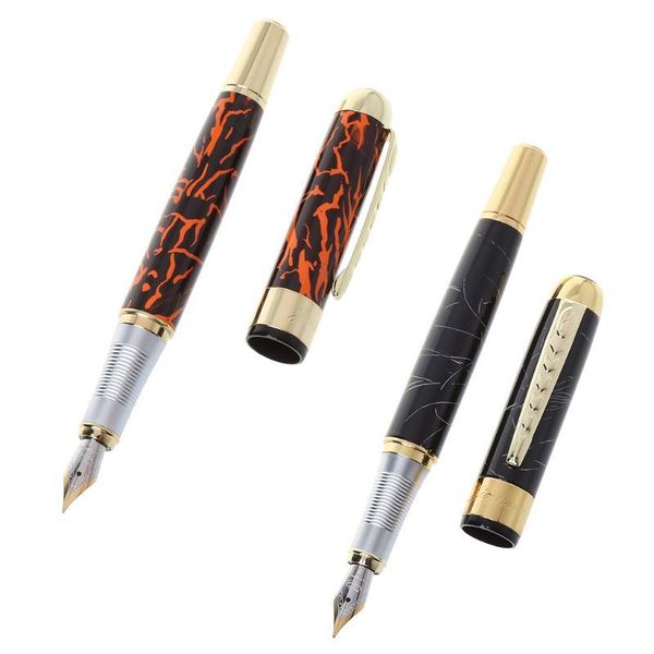 

fountain pens metal pen medium nib 0.5mm business supplies for school student gifts dropship