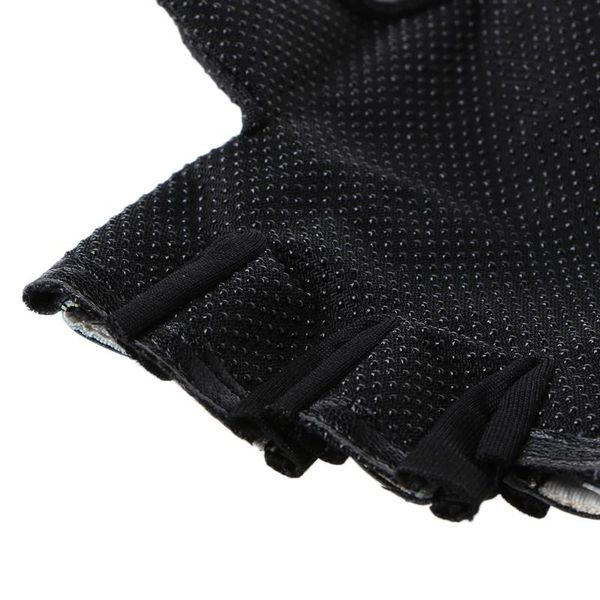 

kids cycling gloves half finger breathable elastic riding non slip outdoor sport, Black