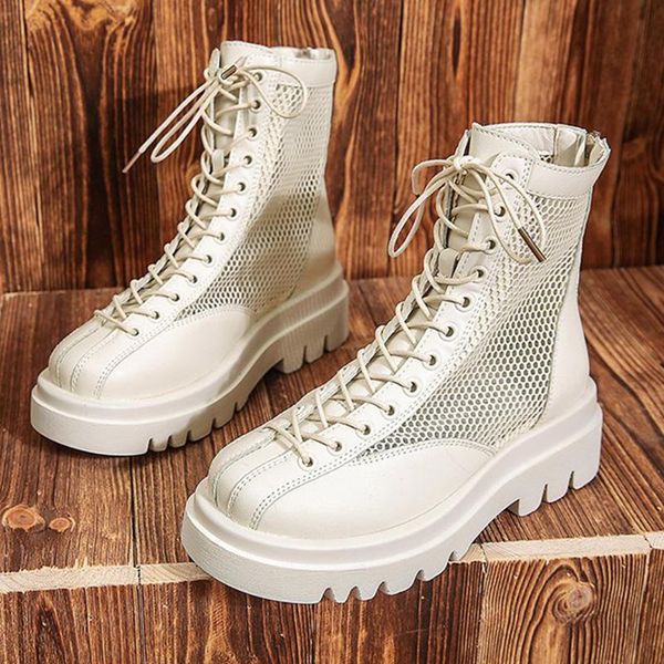 

boots lolita female shoes luxury designer boots-women round toe ladies fashion mid-calf rock summer rubber 2021 mid calf, Black