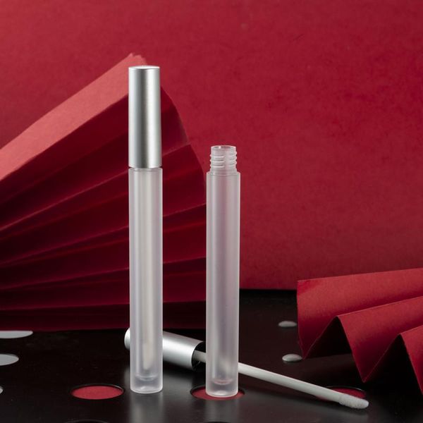 Bottiglie di stoccaggio Barattoli 2.5mL Tubi per lucidalabbra vuoti Lucidalabbra all'ingrosso Rossetto Pacchetto trucco trasparente smerigliato