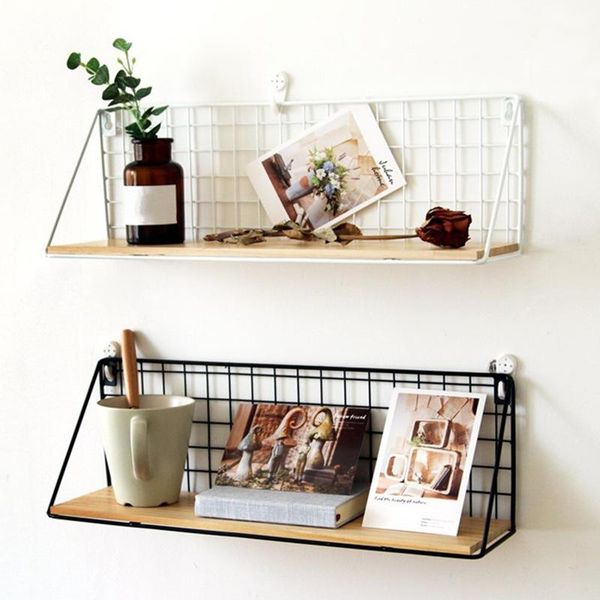 

hooks & rails shelf sundries hanging decorative kid vintage mounted iron room wall nordic wooden items metal storage cabinet rack supplies