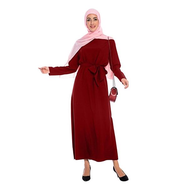 

ethnic clothing dubai abaya turkey muslim women hijab dress islam ramadan kaftan caftan marocain dresses vestidos eid mubarak robe femme aba, Red