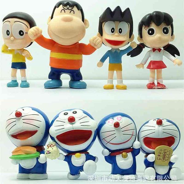 

doraemon robot dingdang cat big bear 8 car ornaments doll hand-made toys