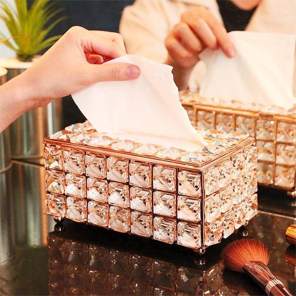 

tissue boxes & napkins crystal box napkin dispenser holder kitchen living room dining decoration