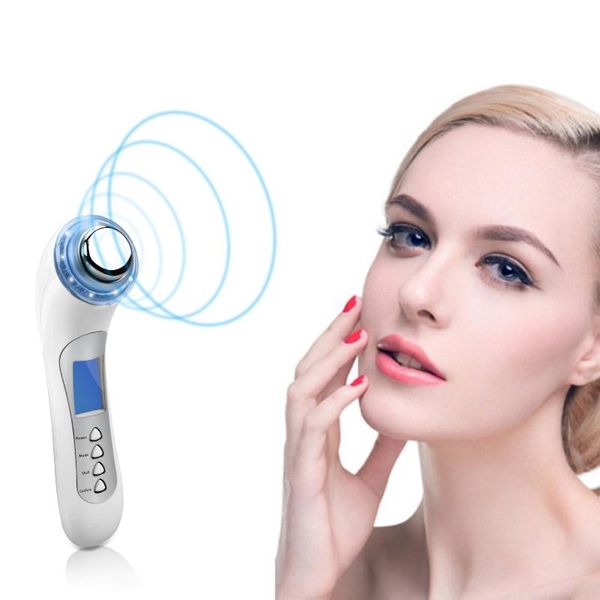 

face skin care machine rf skin rejuvenation microcurrent ultrasonic facial machine portable led light therapy for wrinkle remova