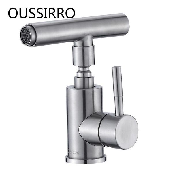 

bathroom sink faucets rotary washbasin & cold faucet 304 stainless steel basin deck mounted for toilet single hole water tap