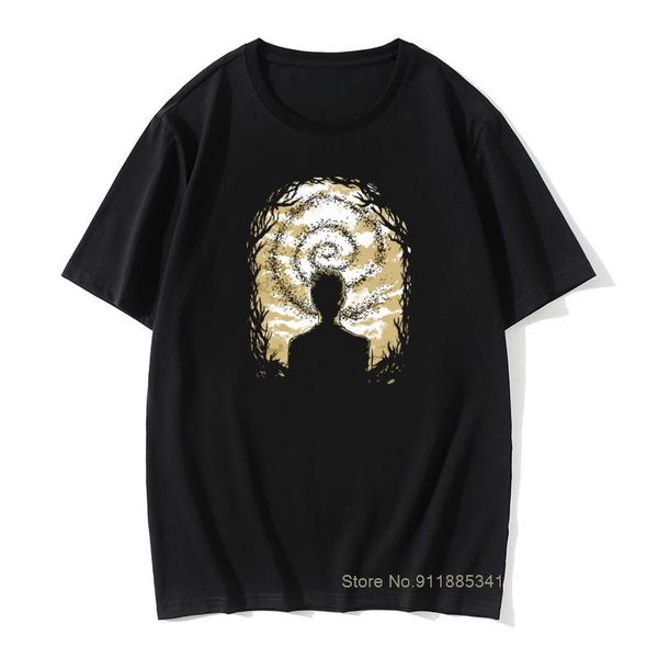 

men's t-shirts men carcosa's spiral 3d tshirts true detective rust cohle mcconaughey tv premium cotton fabric party t-shirt tshirt, White;black