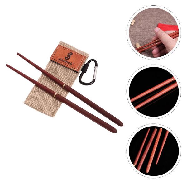 

chopsticks 1 pair camping portable wooden foldable #h20