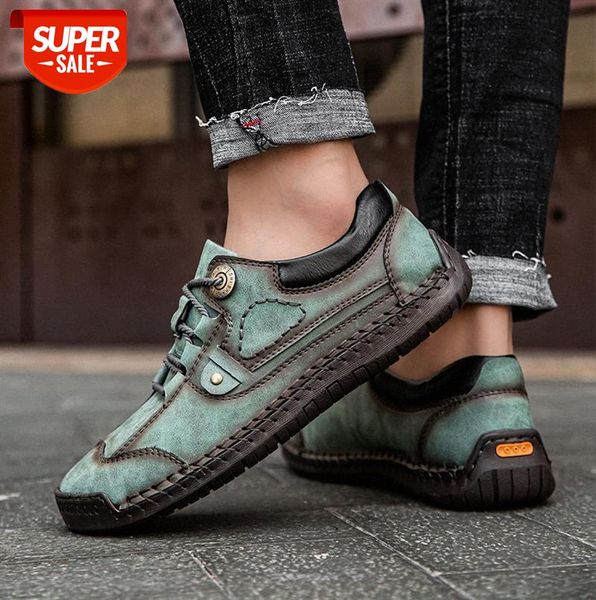

men's leather round toe casual shoes daily korean sports style low-single #b92l