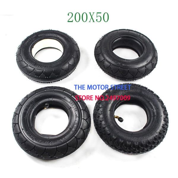 

motorcycle wheels & tires solid/foam filled and tube tyre 4 types 8" 200x50 tire include for electic scooter atv moped parts