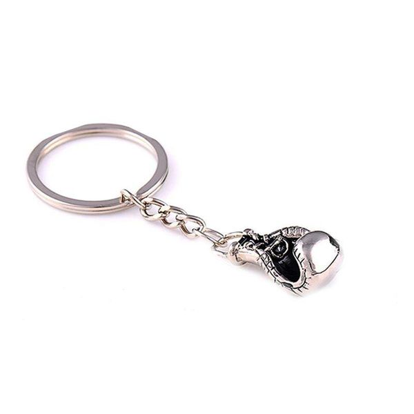 

keychains glove car alloy pendant gift dreamed keyfob key ring keychain boxing gloves, Silver
