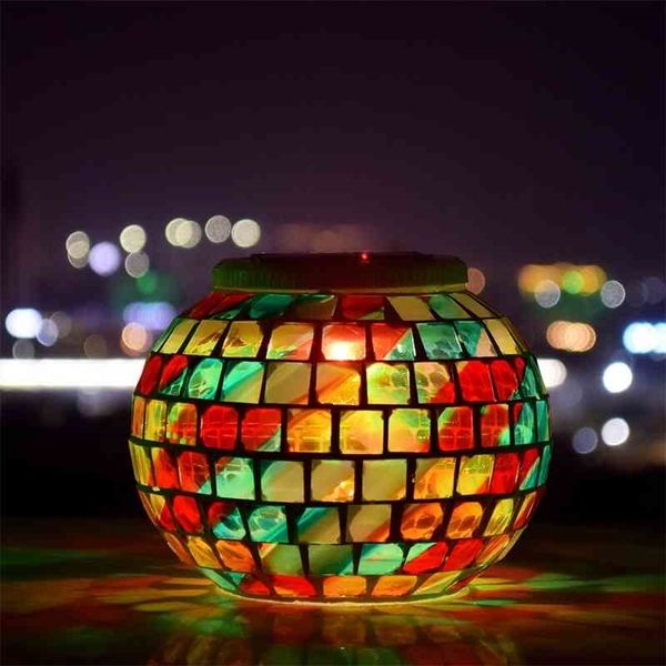 

solar mosaic lawn garden decoration solar street lamp