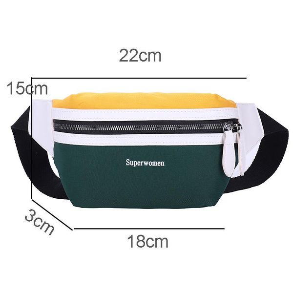 

waist bags crowdale bag women canvas leisure fanny pack for girls letter bum fashion chest crossbody belt female #20
