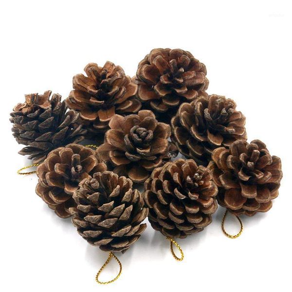 

christmas decorations pack of 9 decorative hanging pinecone tree