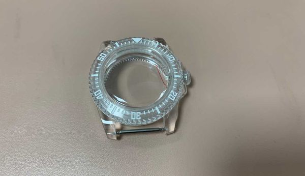 

repair tools & kits 40mm acrylic watch case for nh35 / nh36 movement modding