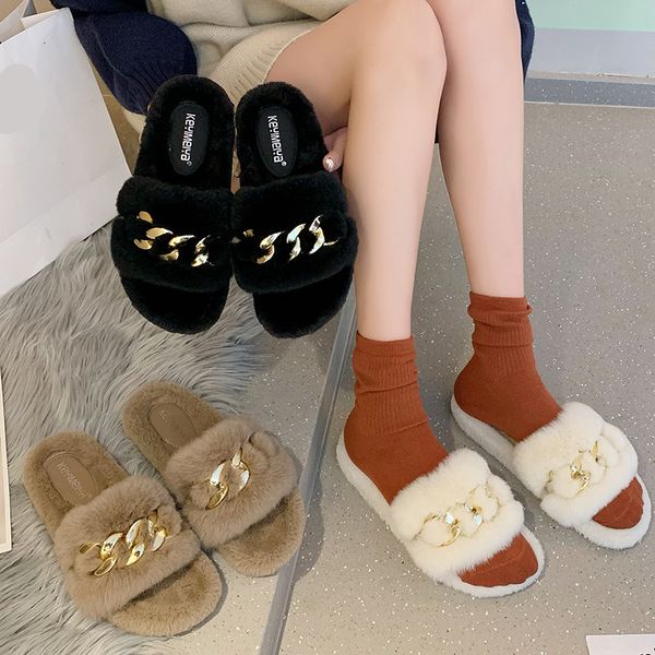 

slippers female stuffed slipper, low comfortable with fur f8sw, Black
