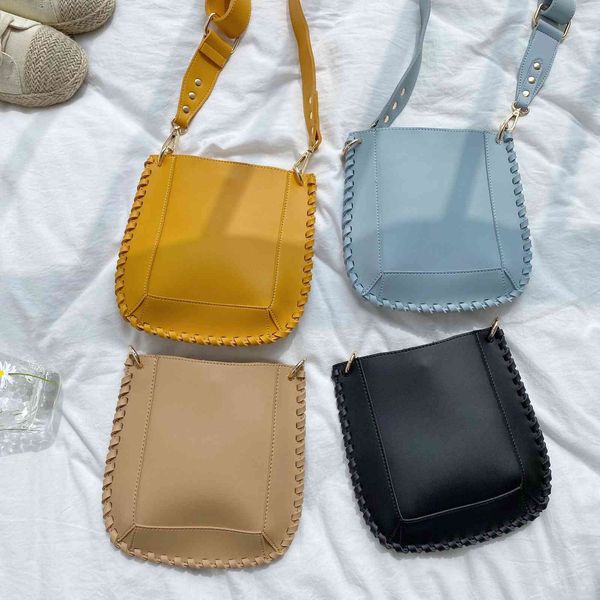 

ins south korean new 2021 creative personality small square bag fashion broadband women's shoulder slant across the bag