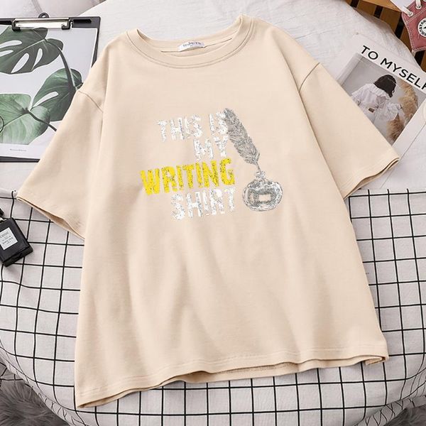 

running jerseys simple letter this is my writing print man's t shirts fashion loose crewneck t-shirts summer breathable t-shirt men, Black;blue
