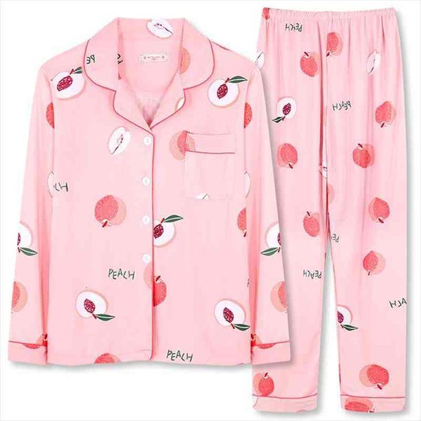 

pajamas set soft pyjamas women sleepwear plus size clothes homewear spring 2 piece sleeping shirt home wear, Black;red
