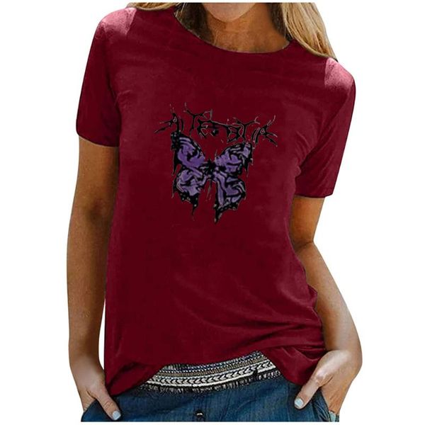 

women's t-shirt cetak bulan wanita kaus atasan leher-o lengan pendek kasual mode antik kaos oblong musim panas t-shirty damskie, White