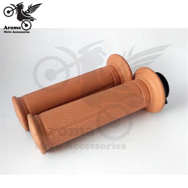 

handlebars unviersal bronw retro motorbike handle grips moto bar atv off-road motocross part dirt pit bike grip motorcycle handlebar