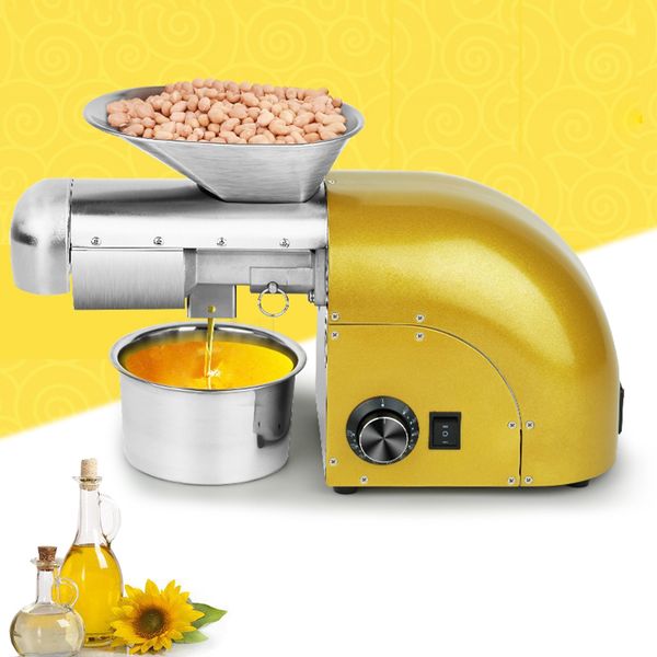

1800w oil press machine automatic organic oil presser expeller and cold extractor for peanut canola sesame sunflower