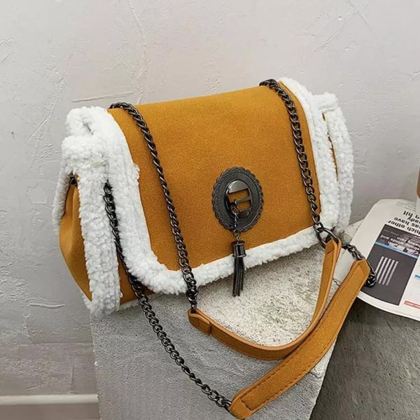 

evening bags plush large shoulder for women 2021 trend crossbody lady luxury good quality chain handbags and purses
