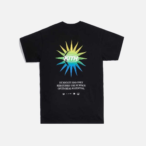 

kim ascending sun tee printed 230g or so cotton short sleeve high street fashion t-shirtvgfk, White;black
