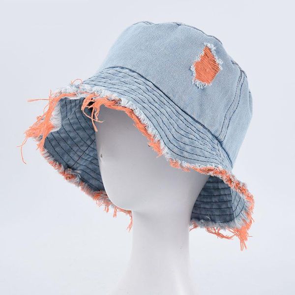

wide brim hats weme cowboy fisherman cap casual basin sun visor hat, Blue;gray