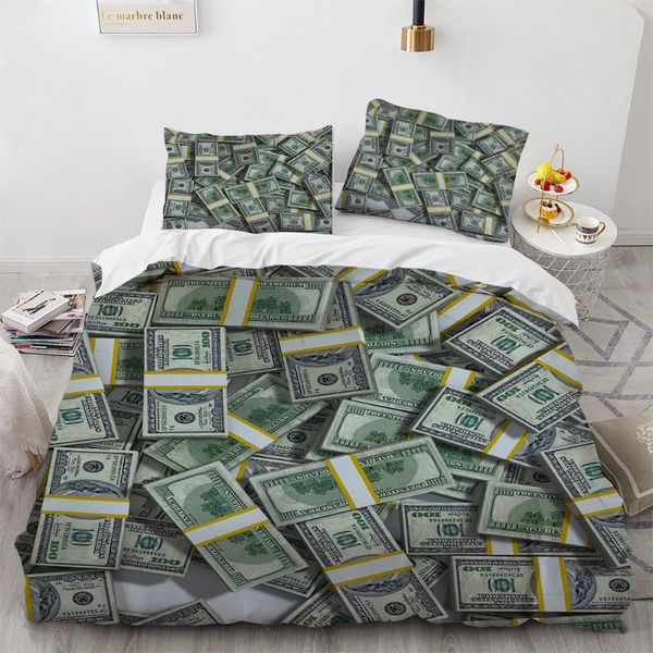

bedding sets 3d money dollar set for bedroom soft bedspreads comefortable duvet cover quality comforter covers and pillowcase
