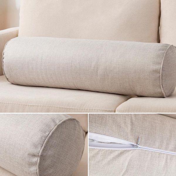 

pillow pain relief comfortable cylindrical shape for sleeping car throw zipper closure long sofa neck roll round chair support