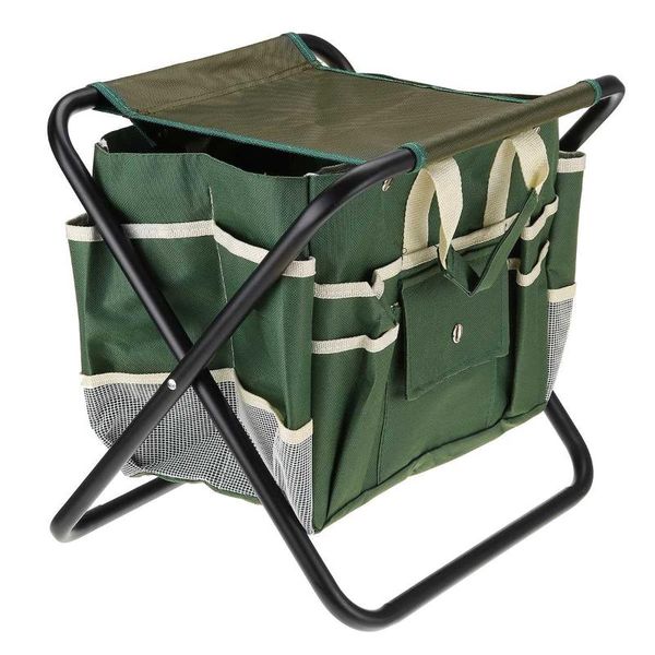 

fishing accessories 2 in 1folding chair table bag folding camping stool seat tool set tote organizer picnic chairs