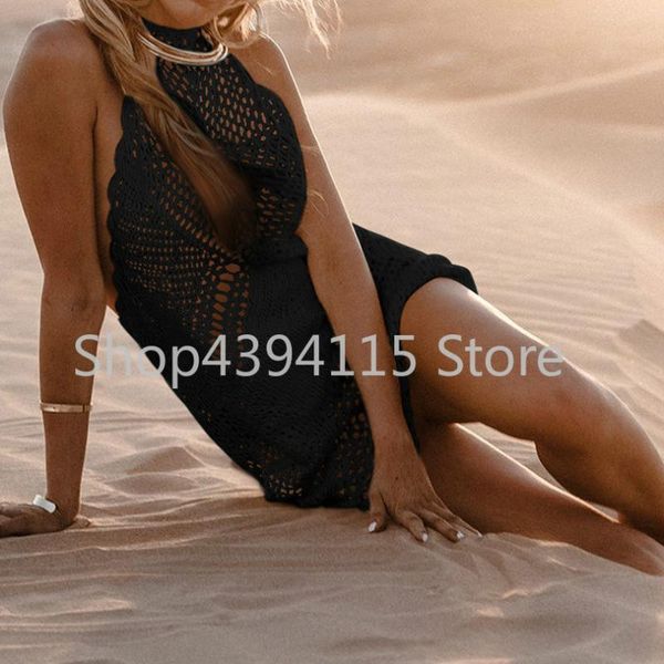 

sarongs swimsuit knitted tunics for beach bikini cover ups 2021 crochet dress pareos womens swim wear bathing suit, Blue;gray