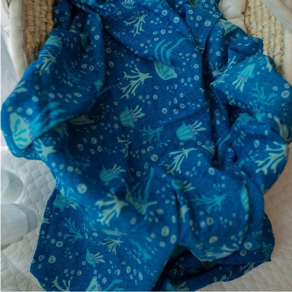 

soft bamboo cotton baby muslin wrap infant bedding blanket blankets & swaddling