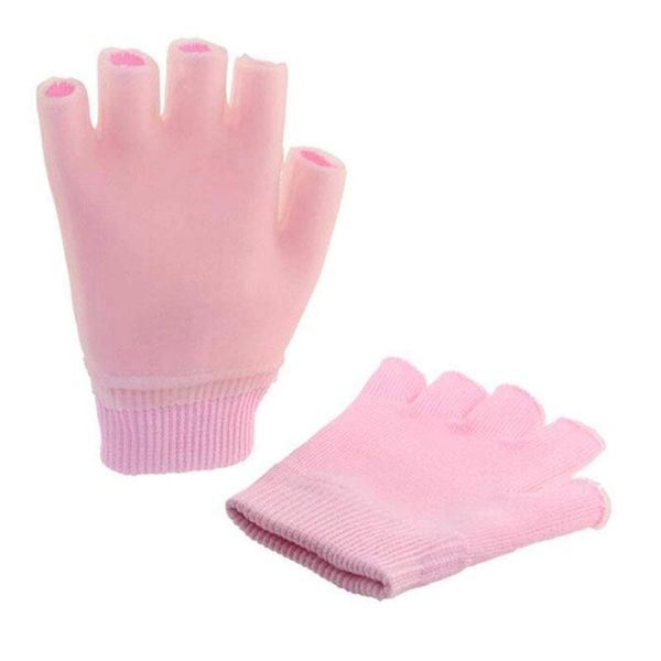 

nail art kits gel spa moisturizing gloves for cracked skin women half finger hand soft lining whitening and