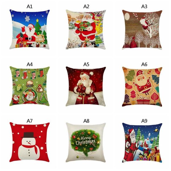 

christmas decorations 45cm merry cushion cover pillowcase 2021 for home xmas noel ornament happy &66