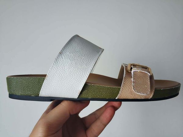 

2021 sell well slippers shoes women slide sandal fashion lady letter print leather rubber sole slipper with 35-40 01, Black