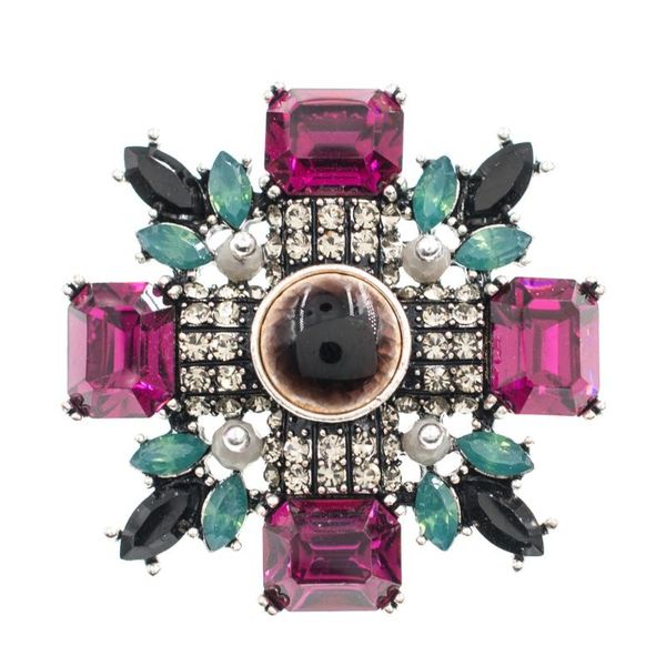 

pins, brooches fashion vintage style rhinestone crystals brooch pins broach women dress bag accessories jewelry by0117, Gray