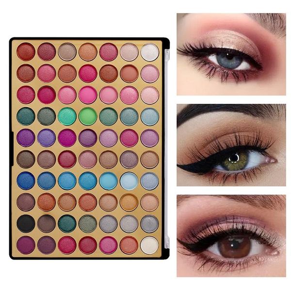 

eye shadow 70 colors eyeshadow palette matte shimmer natural makeup pigmented powder waterproof lasting for cosmetics tslm1